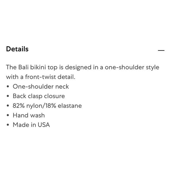 Good American Bali Bikini Top 7 4XL Plus One Shoulder Black Bandeau NWOT - Picture 11 of 11